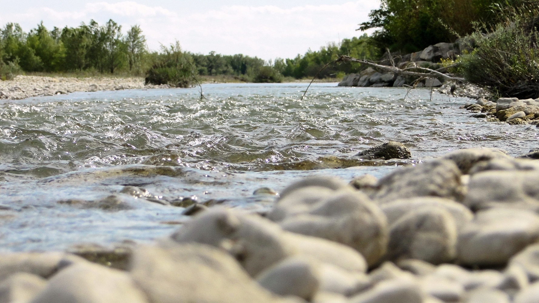Une aire de jeux d'eau